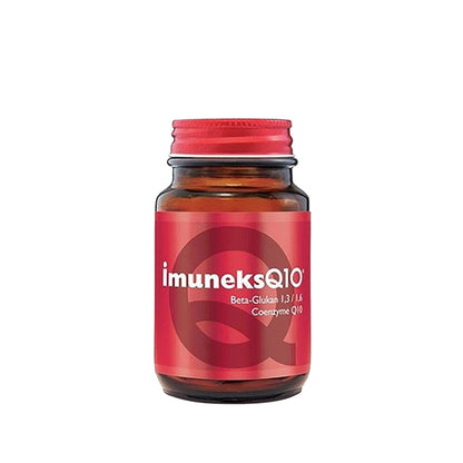 İmuneks Q10 - Antioxidant with Beta Glucan & Coenzyme Q10 - 30 Capsules