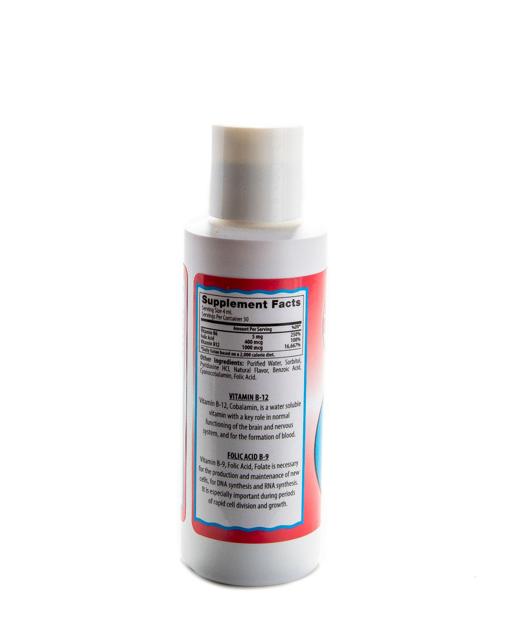 B6 and B12 Folic Acid - 4 oz. Bottle