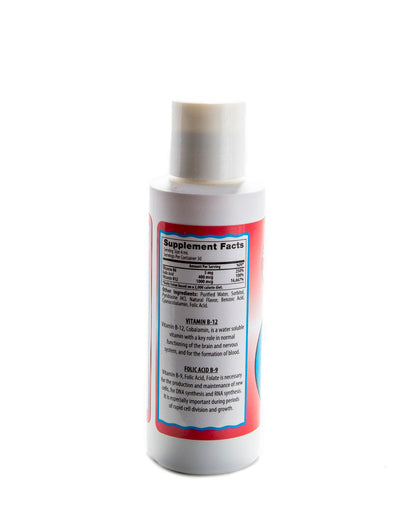 B6 and B12 Folic Acid - 4 oz. Bottle