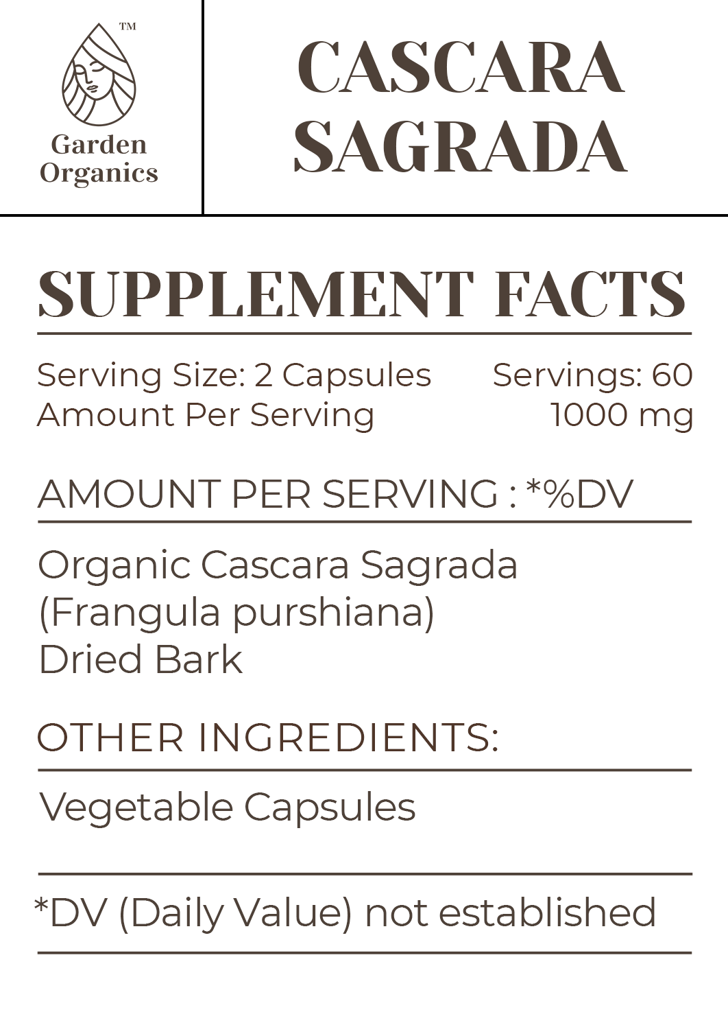 Cascara Sagrada Capsules