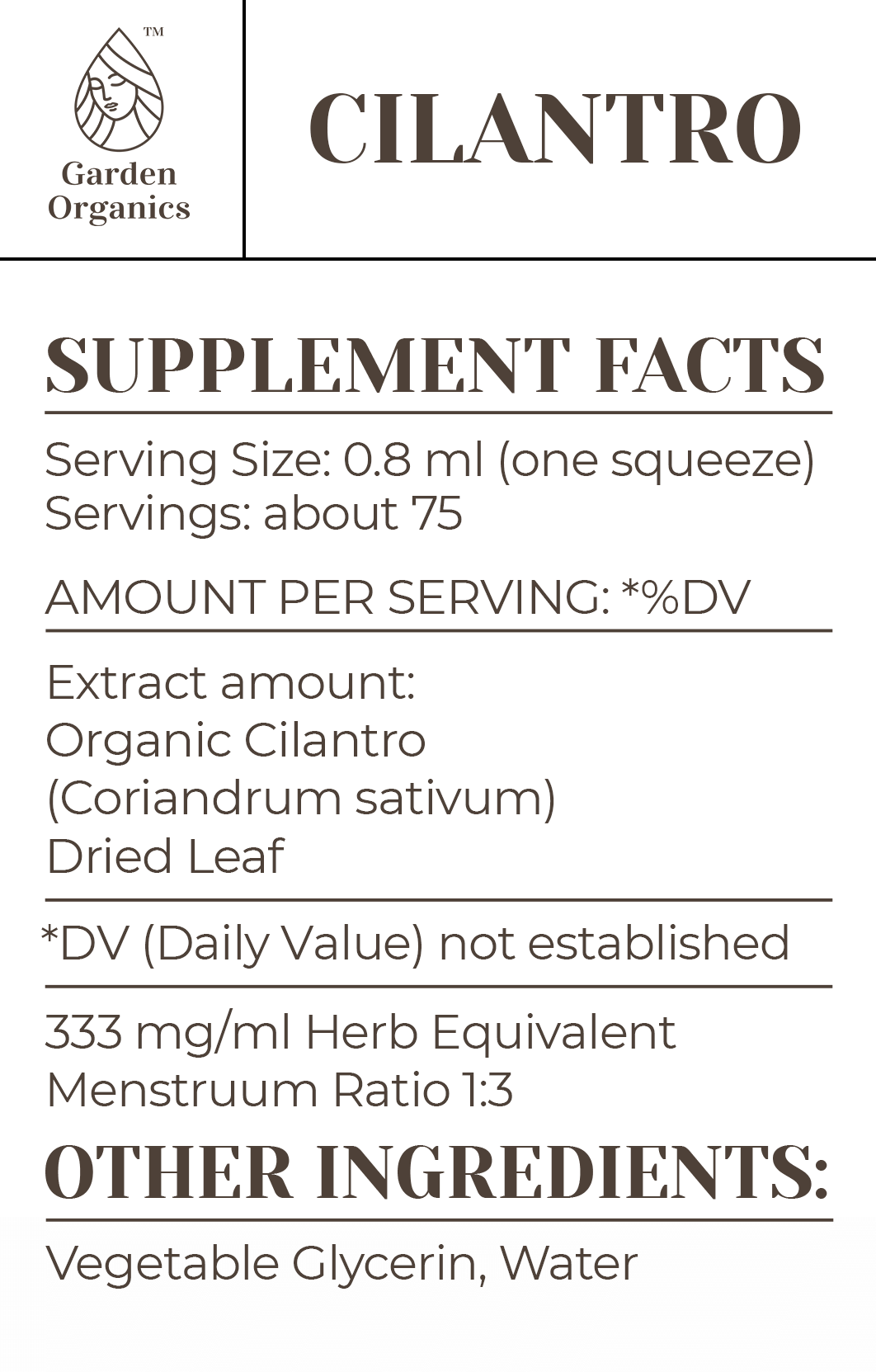 Cilantro Tincture