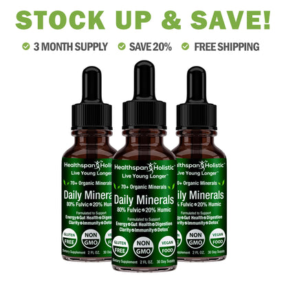2oz Daily Minerals Fulvic Humic Concentrate
