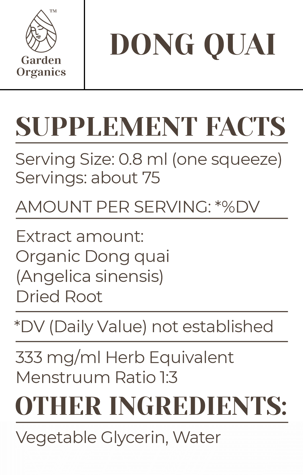 Dong Quai Tincture