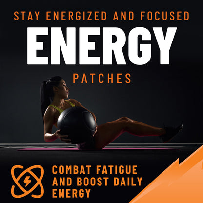 Energy Patches Natural Energy & Metabolism Support with B-Complex Vitamins, 36 Patches