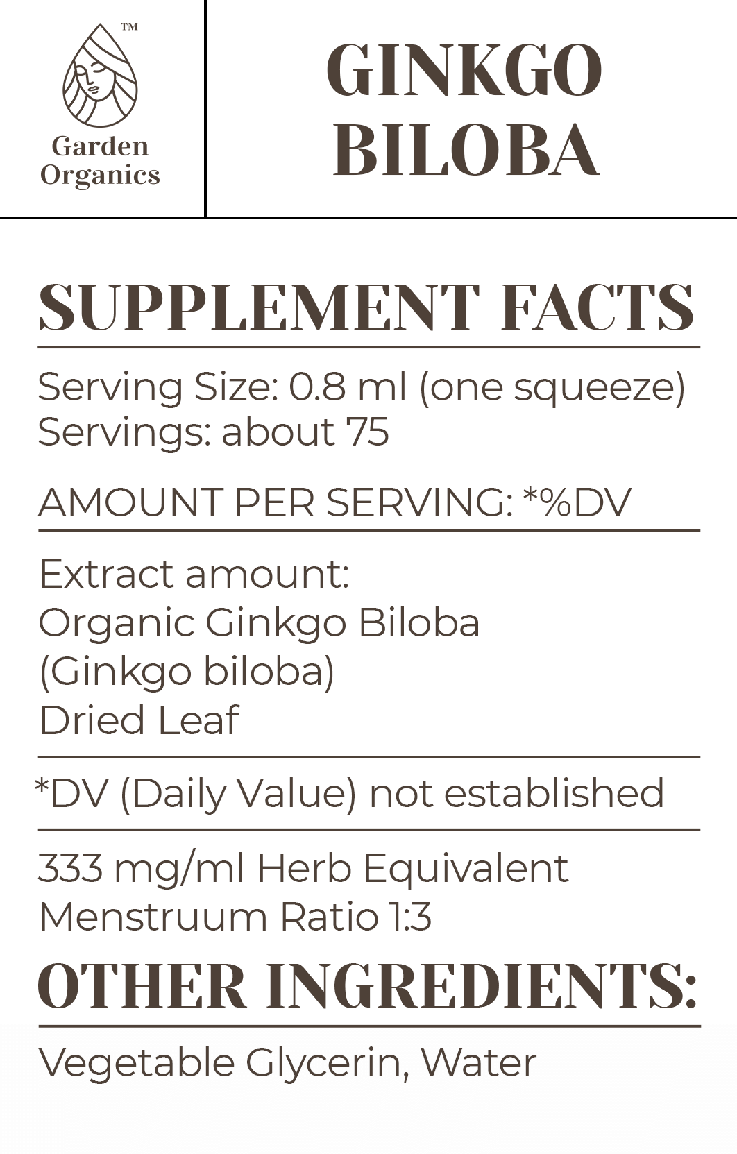 Ginkgo Biloba Tincture