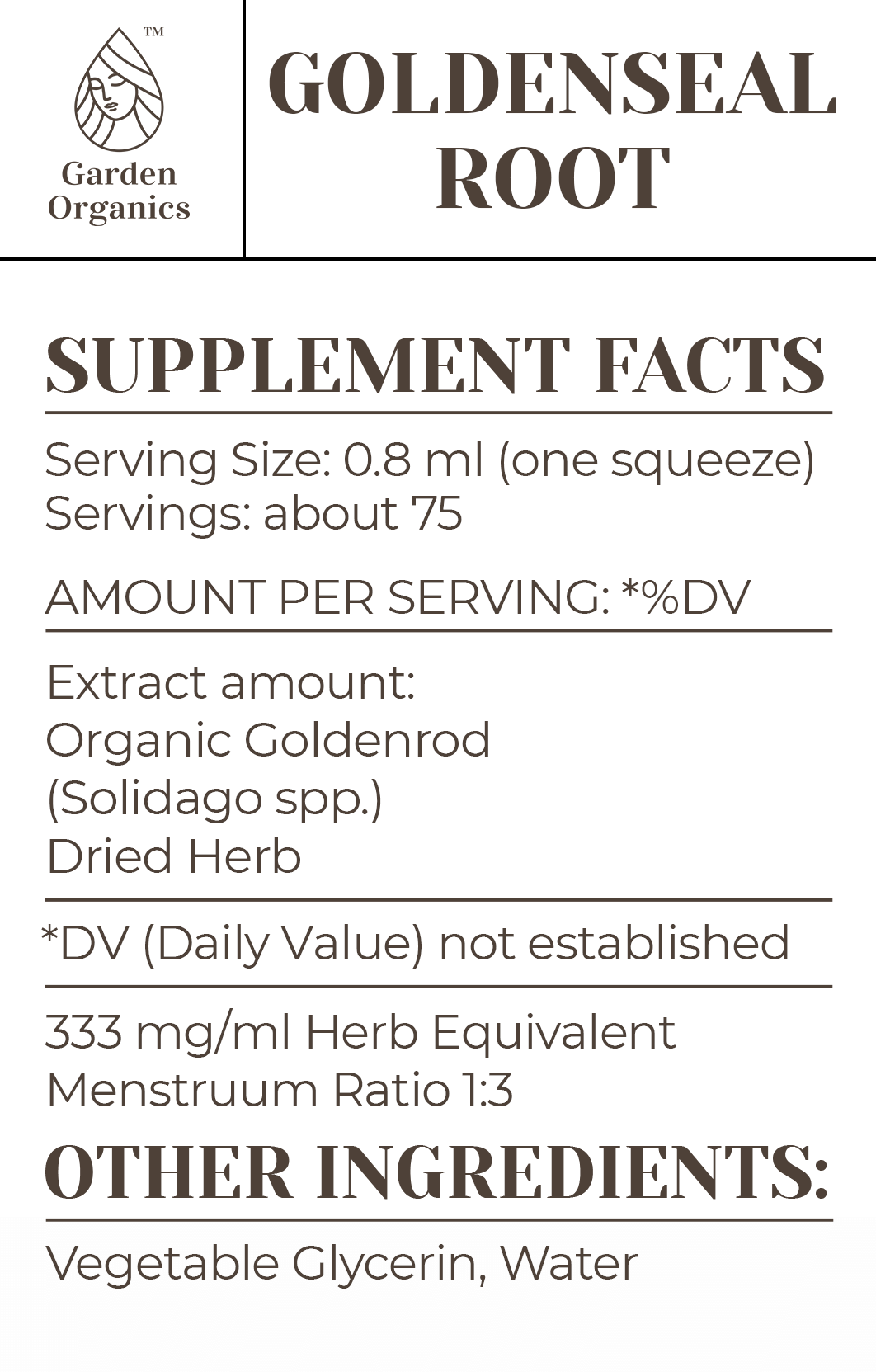 Goldenseal Root Tincture