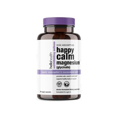 Happy Calm Magnesium Glycinate capsules