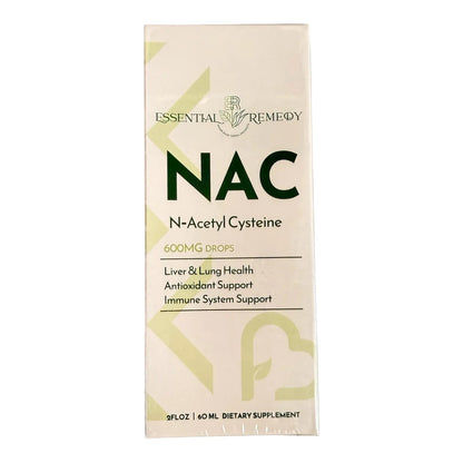 NAC N-Acetyl Cysteine Drops, 600 mg Antioxidant Amino Acid Supplement