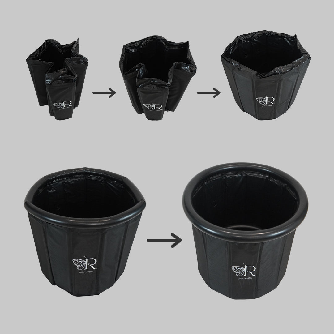 Foldable Ice Bath Tub — No Pole, No Pump, 60-Second Setup | RevivPro