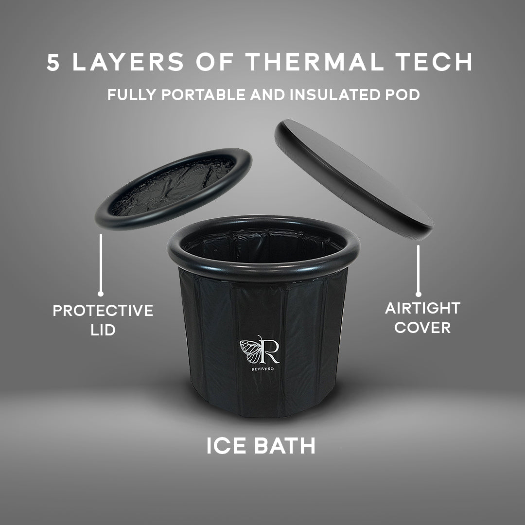 Foldable Ice Bath Tub — No Pole, No Pump, 60-Second Setup | RevivPro