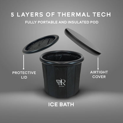 Foldable Ice Bath Tub — No Pole, No Pump, 60-Second Setup | RevivPro