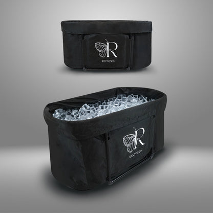 Portable Oval Ice Bath Tub X with Extra Length - Water Chiller Compatible Cold Plunge