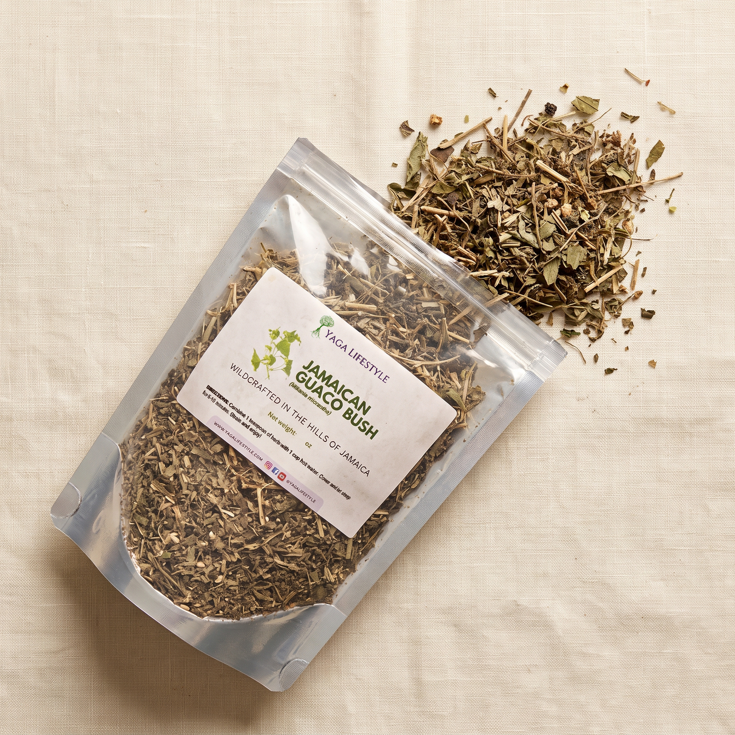 Jamaican Guaco Mikania (Wildcrafted, Air-Dried, Dr Sebi Approved Alkaline Herb)