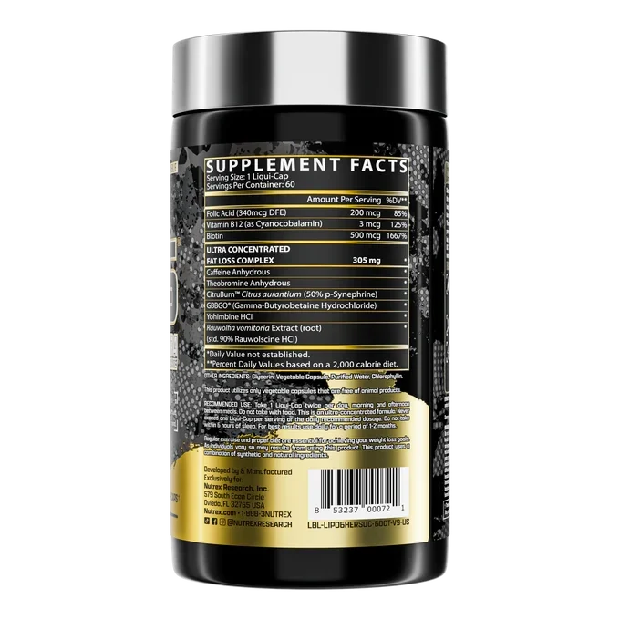 Nutrex LIPO-6 Hers Ultra Concentrate, 60 Caps