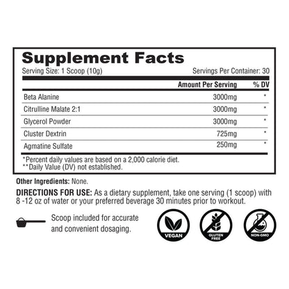 Metabolic Nutrition Stim-Free Pump - Unflavored