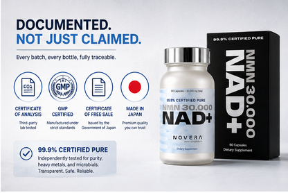 NMN Supplement 1000 mg | 99.9% Pure BONTAC® β-NMN | Made in Japan