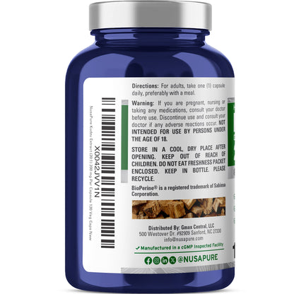 NusaPure Kudzu Root 20:1 Extract, 200 mg - 120 Veggie Capsules (Non-GMO, Vegan, Bioperine)