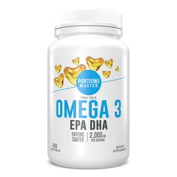 Portions Master Omega 3 Fish Oil EPA DHA (60 Count)