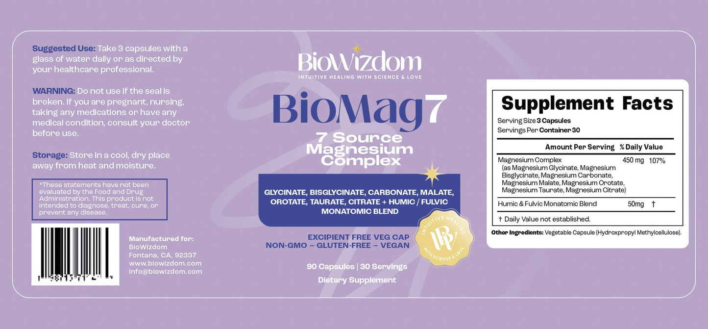BioMag7 Magnesium Complex 90 caps