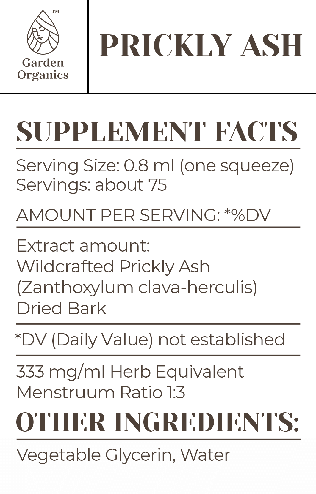 Prickly Ash Tincture