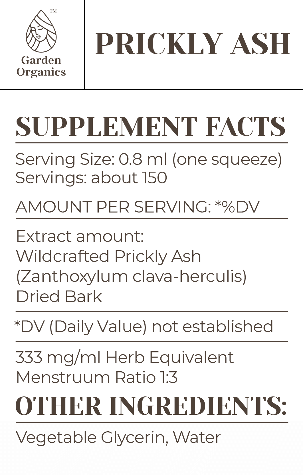 Prickly Ash Tincture