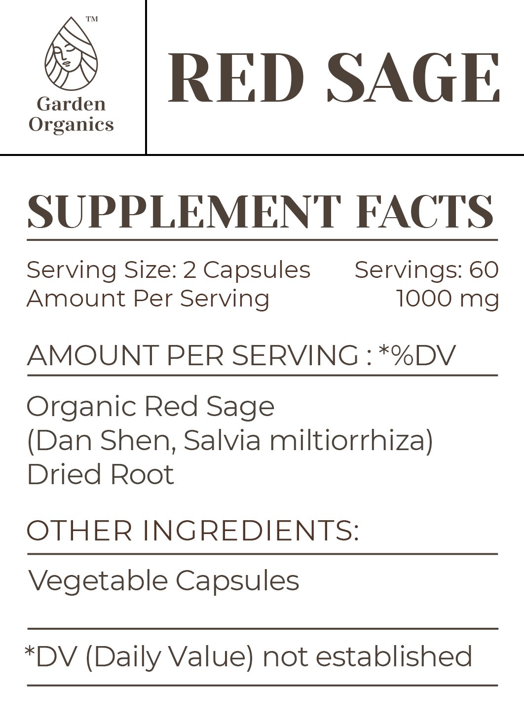 Red Sage Capsules