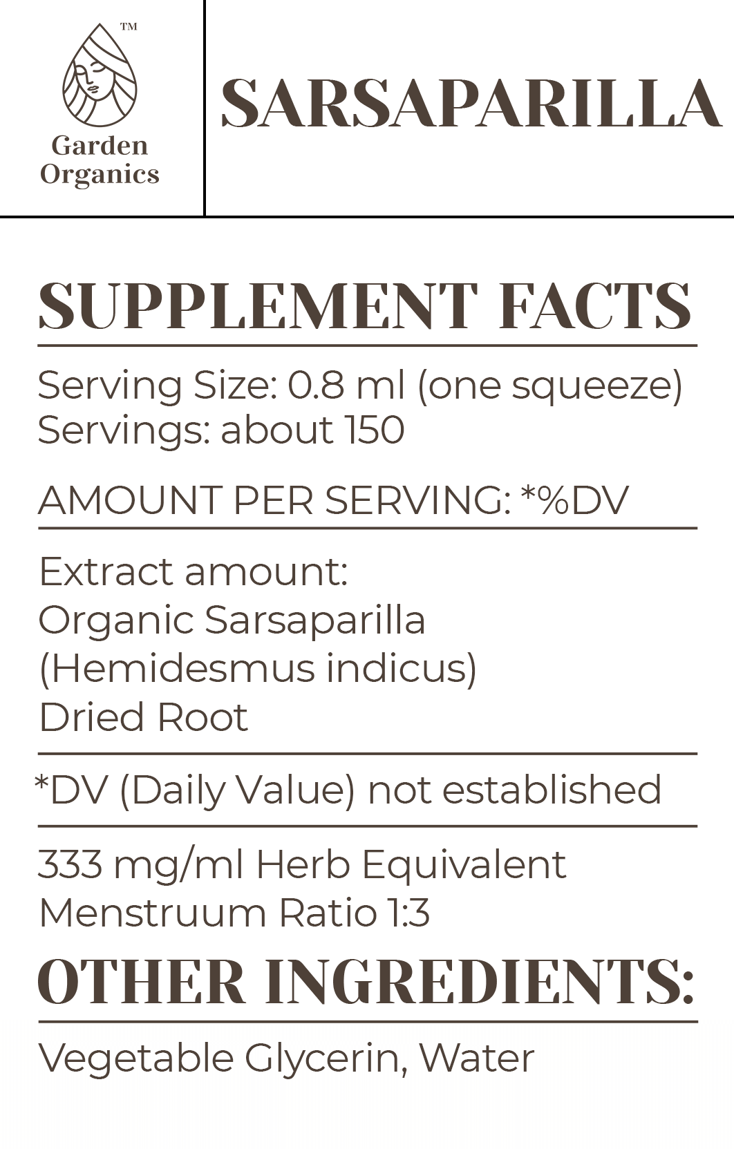 Sarsaparilla Tincture