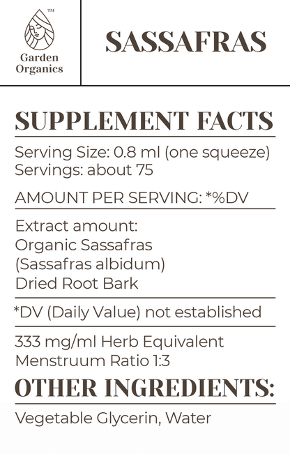 Sassafras Tincture