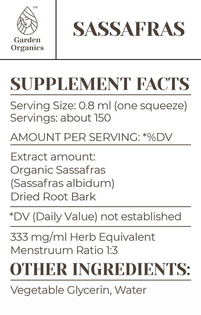 Sassafras Tincture