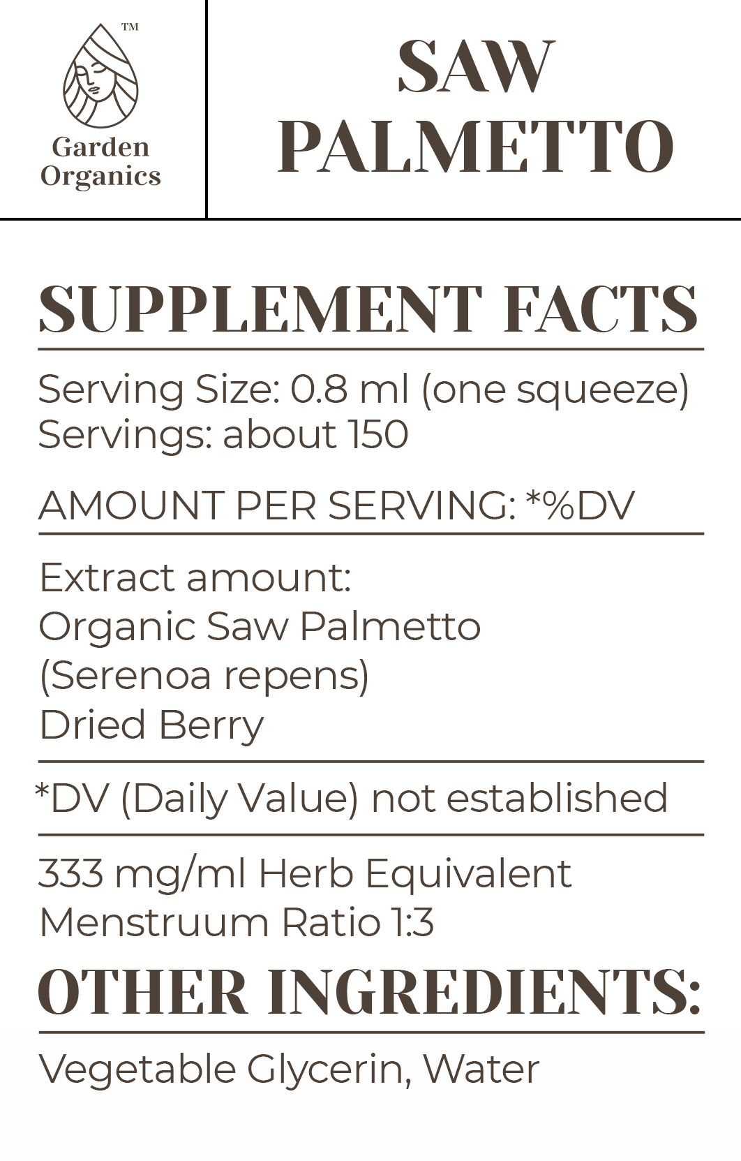 Saw Palmetto Tincture