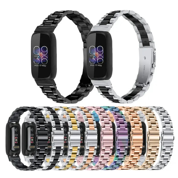 Fitbit Inspire 3 Stainless Steel Band – Premium Metal Strap