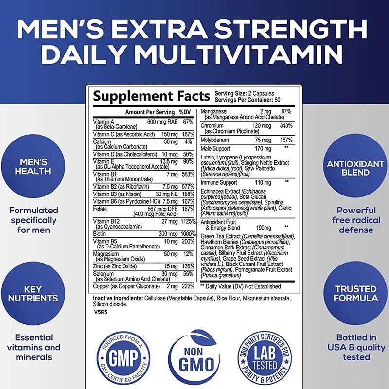 VitaBoost Men: Essential Energy & Immune Support