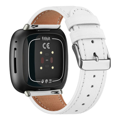 Fitbit Versa & Sense Leather Band - Stylish Durable Design