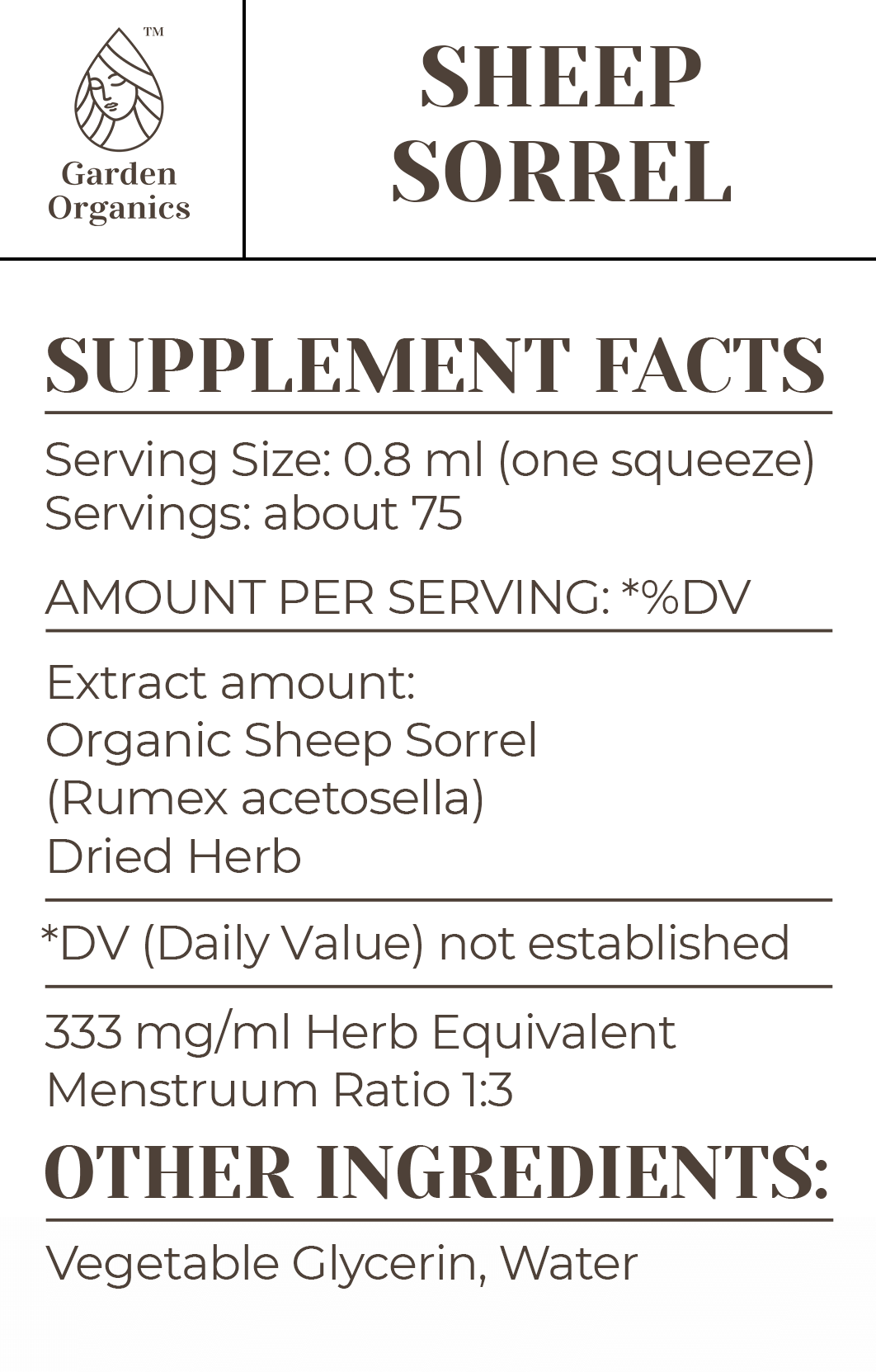 Sheep Sorrel Tincture