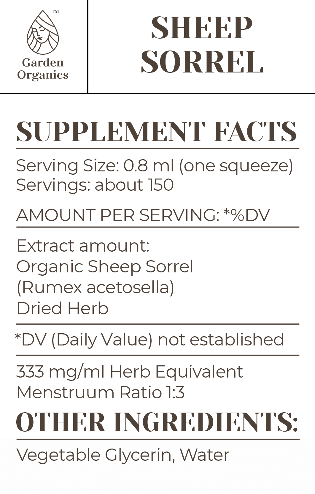 Sheep Sorrel Tincture