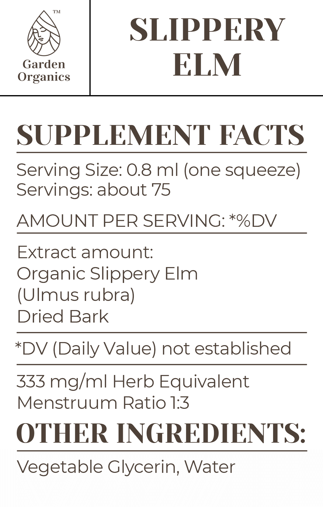 Slippery Elm Tincture