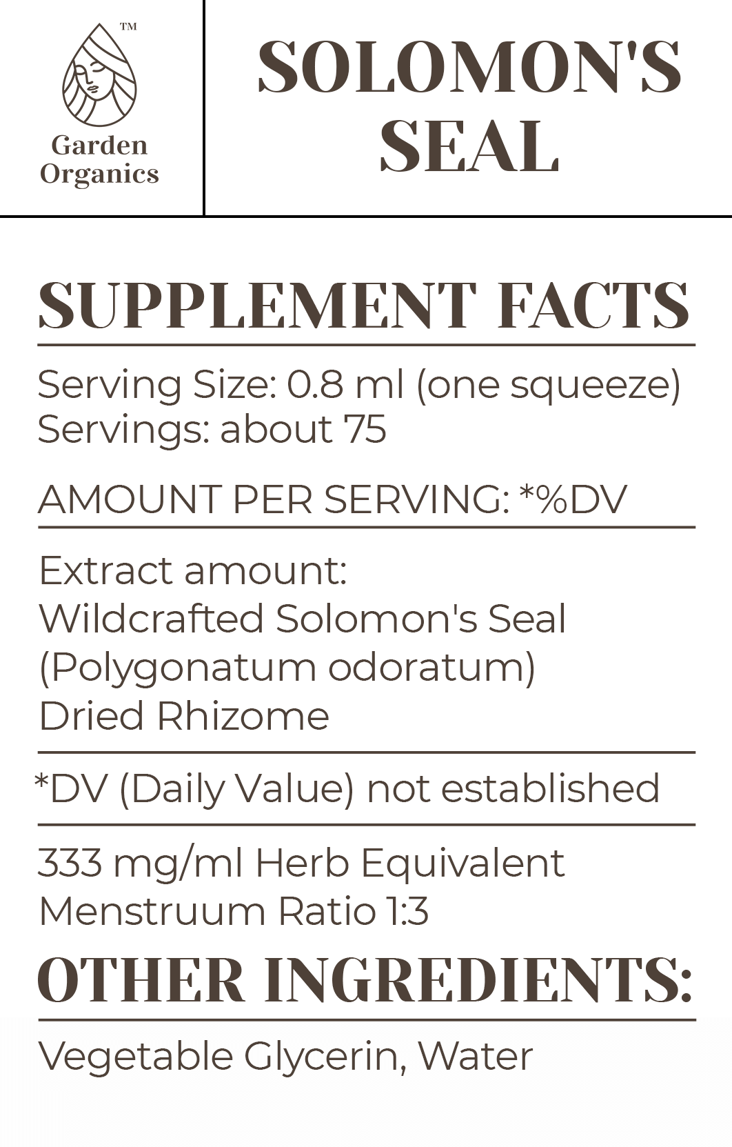 Solomon's Seal Tincture