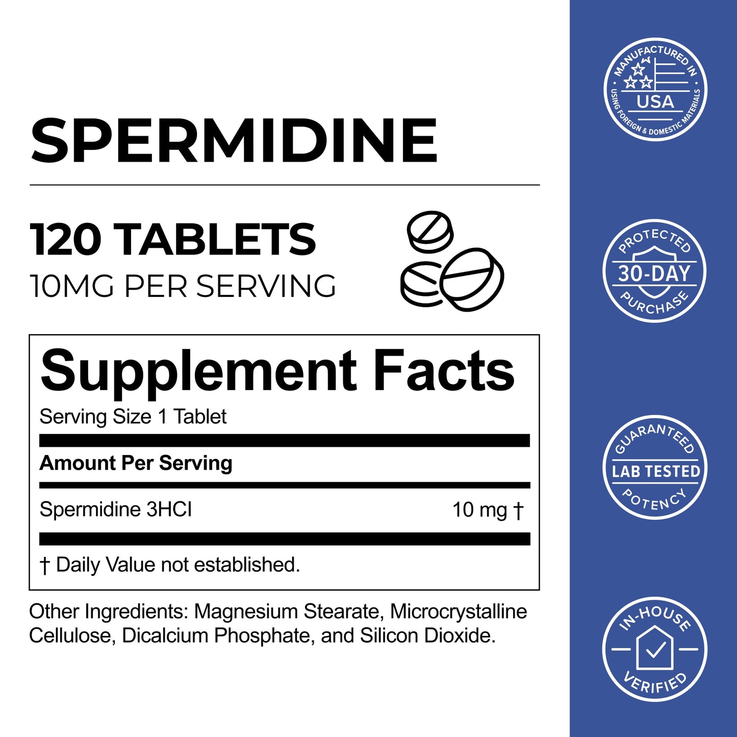 Spermidine Supplement Tablets