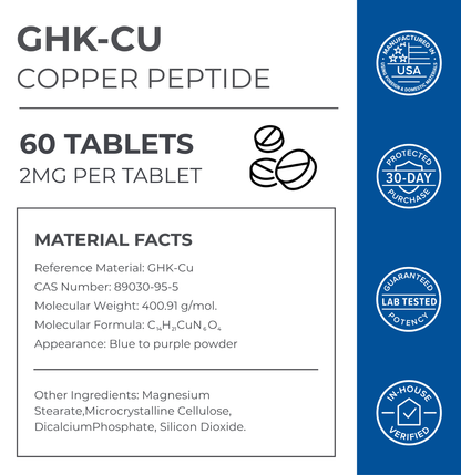 GHK-Cu Copper Peptide Tablets