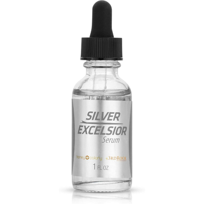 3rd Rock Essentials Silver Excelsior Serum 4000 PPM, Chelated Silver Oxide Liquid Drops, High Potency Concentrate, Dilutable Supplement in Vegetable Glycerin, 1 Fl oz