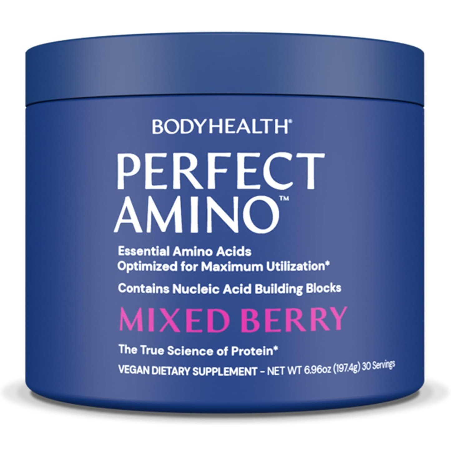 BodyHealth PerfectAmino Powder - BCAA and EAA Powder for Pre and Post Workout - Mixed Berry
