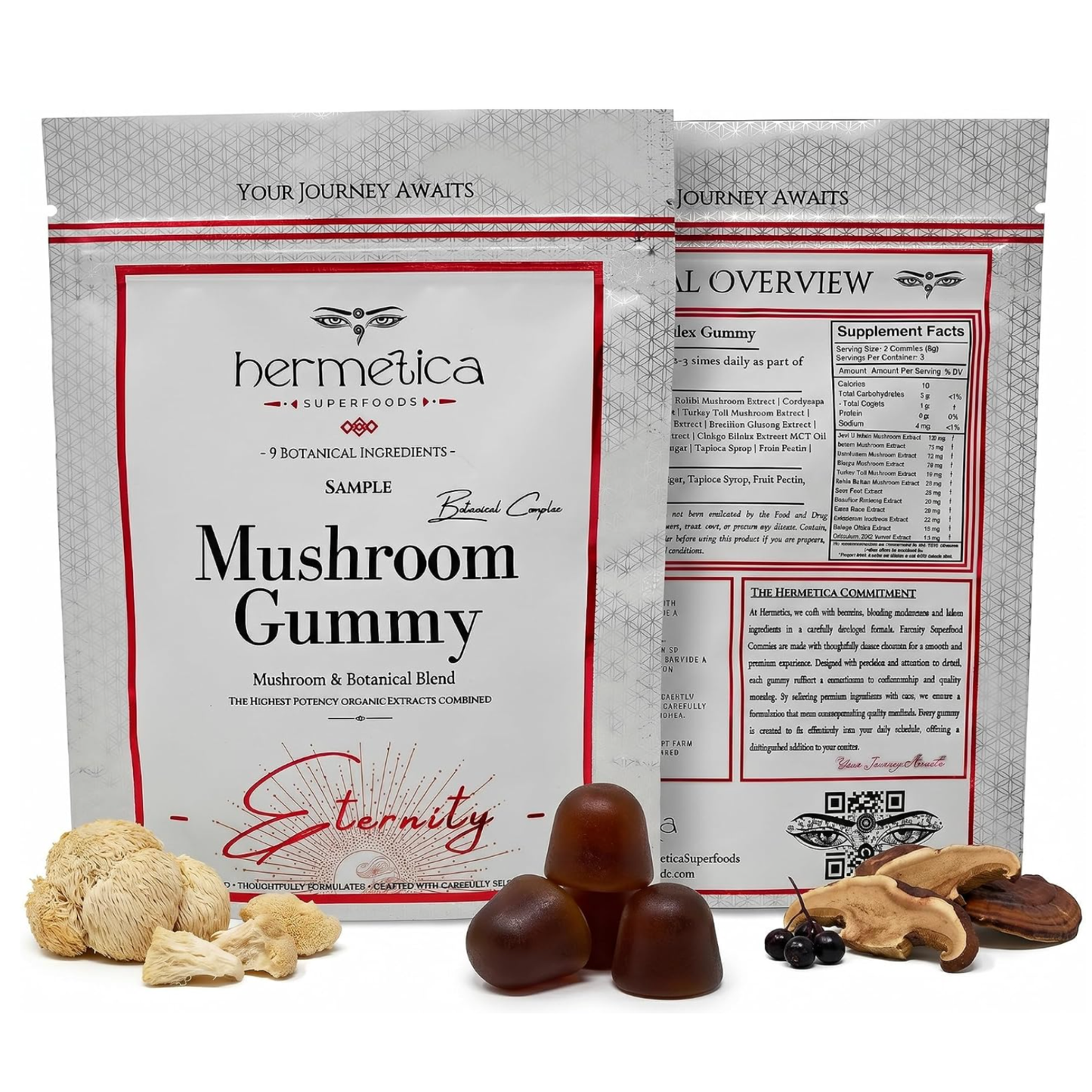Hermetica Eternity 12-in-1 Mushroom Gummies