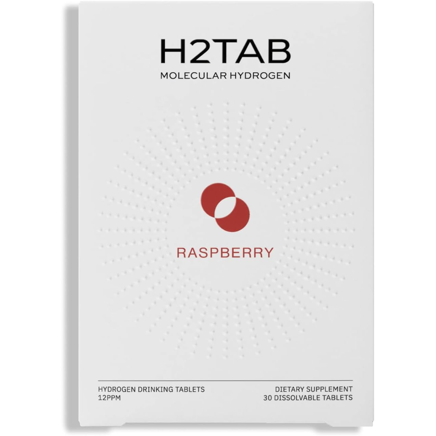 H2Tab Molecular Hydrogen Water Drinking Tablets, 30 Count Raspberry