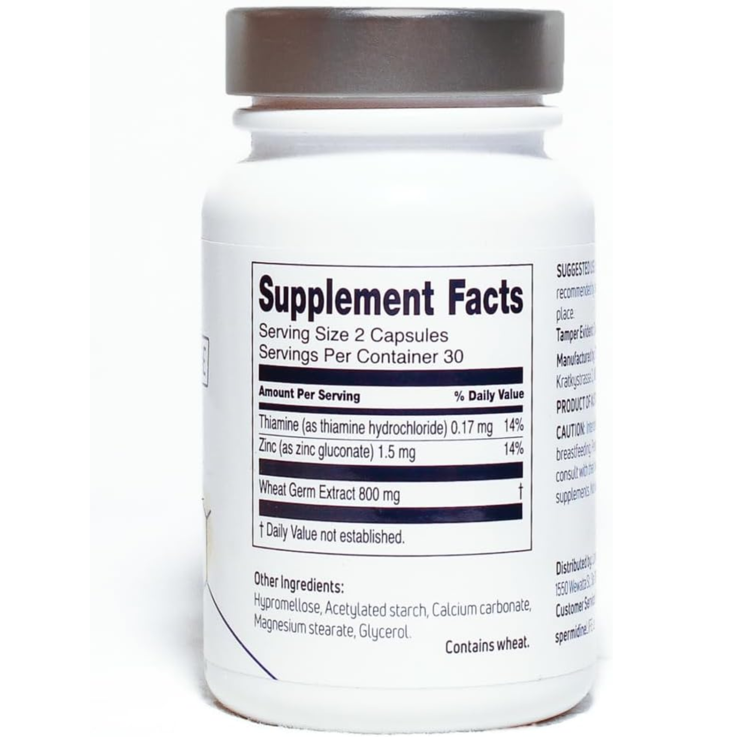 LONGEVITY LABS + spermidineLIFE Supplement, 60 Capsules