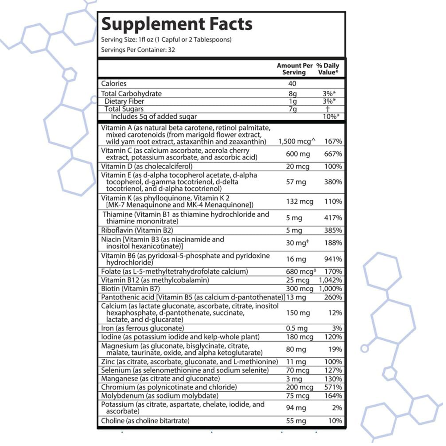 Drucker Labs intraMAX Liquid Multivitamin, 415+ Nutrients, Non-GMO