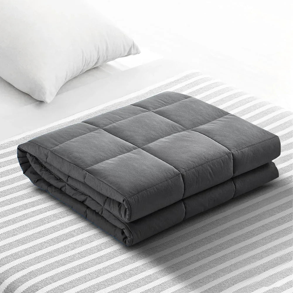 Weighted Blanket Adult 9KG Heavy Gravity Blankets Microfibre Cover