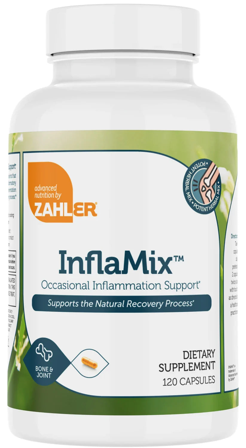 Zahler InflaMix™ – Occasional Inflammation Support Potent Herbal Mix for Natural Recovery | 120 Capsules
