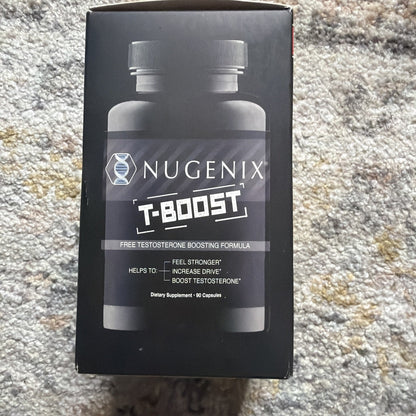 Nugenix T Boost - Free Testosterone Booster Supplement for Men, 90 Count