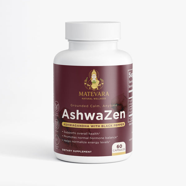 AshwaZen Organic Ashwagandha | (60 Count)