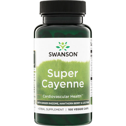 Super Cayenne - with Ginger Rhizome, Hawthorn Berry & Lecithin
